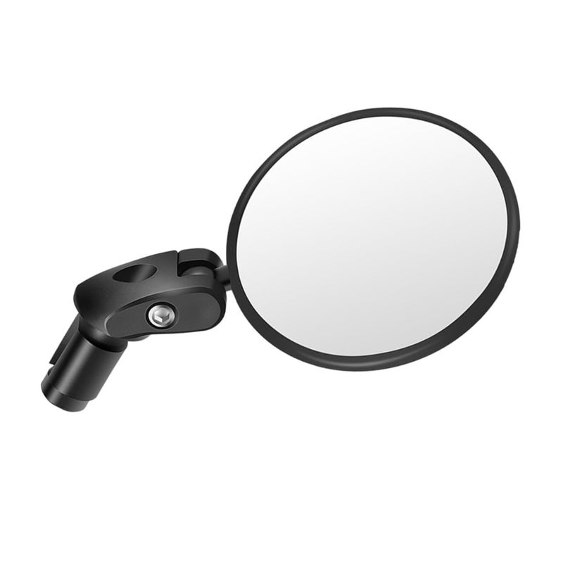 Bike Rearview Mirror Convex Round Folding Handlebar Mount for Mountain Road Cycling Safety - Image 2