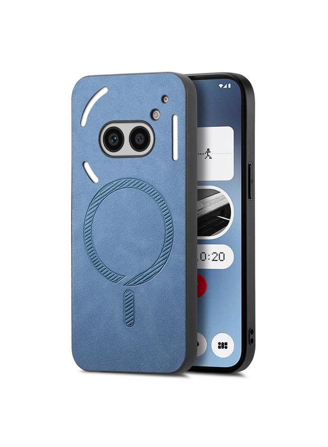 Case For Nothing Phone 2a Solid Color Retro Magsafe PU Back Cover Phone Case