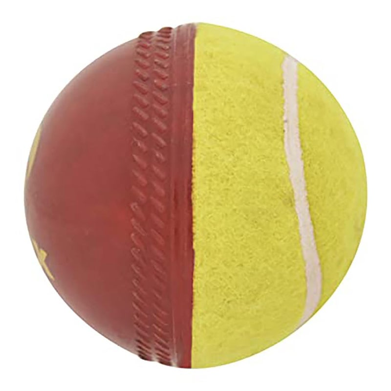omtex Swing Ball (Half Tennis) Cricket Training Ball Size 5.5. Diameter 2.5 cms - Image 1