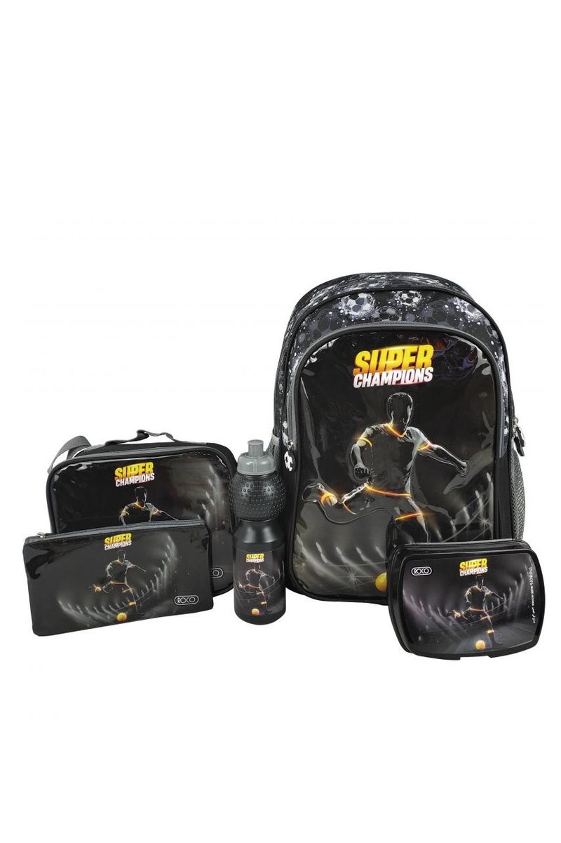روكو مجموعة حقيبة ظهر لكرة القدم 5 في 1 مع ملحق