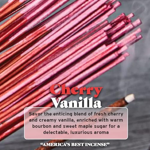 Wild Berry Incense Sticks - Cherry Vanilla - Fresh Cherry Blend with Rich Vanilla - Hand Dipped in The USA (100 Count) - Image 3