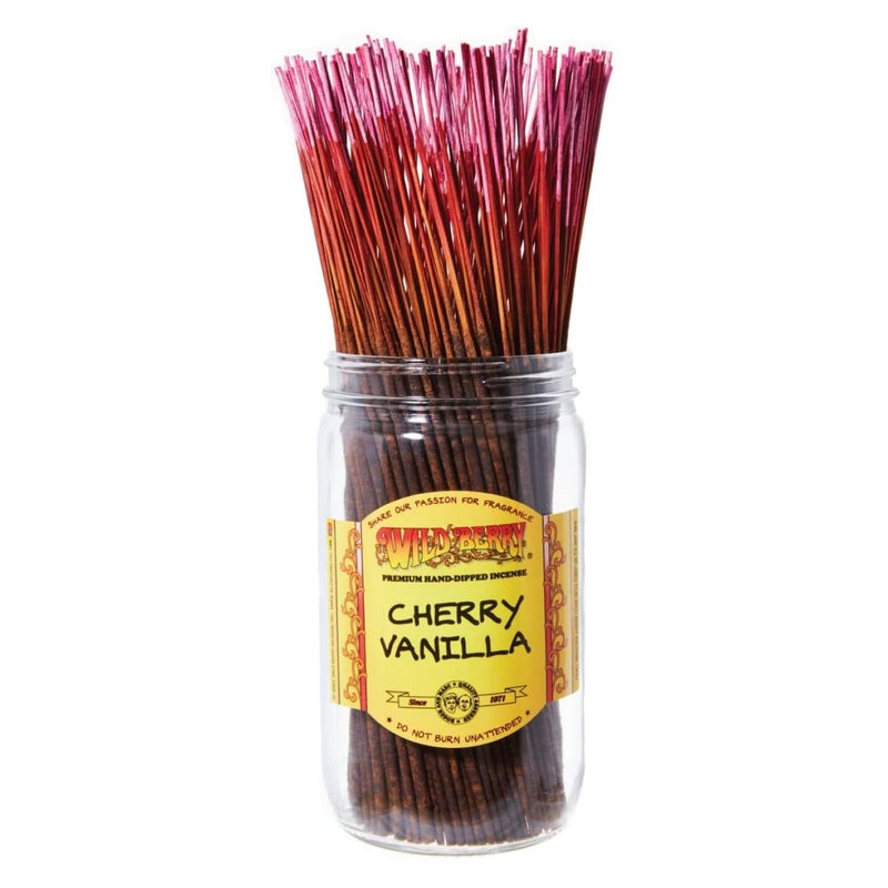 Wild Berry Incense Sticks - Cherry Vanilla - Fresh Cherry Blend with Rich Vanilla - Hand Dipped in The USA (100 Count) - Image 4