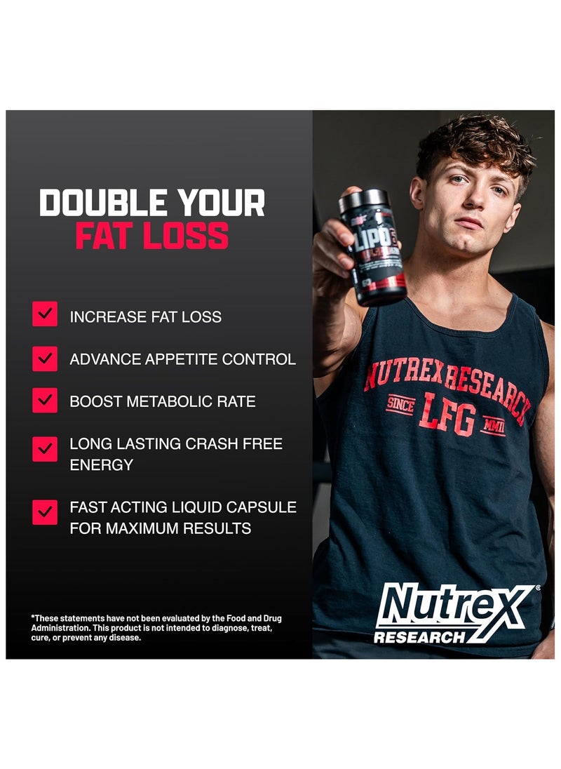 Nutrex Research Lipo 6 Black Ultra 60 Capsules 60 Servings 80g  - Image 5
