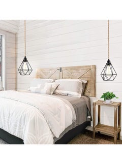 Excefore 15ft Pendant Light Cord - Hanging Light Kit with Switch Plug in Vintage Fabric Lamp Cord with Twisted Rope Pendant Lights Socket Set E26 E27 for Pendant Lamp Farmhouse Lamp Cable DIY  - Image 4