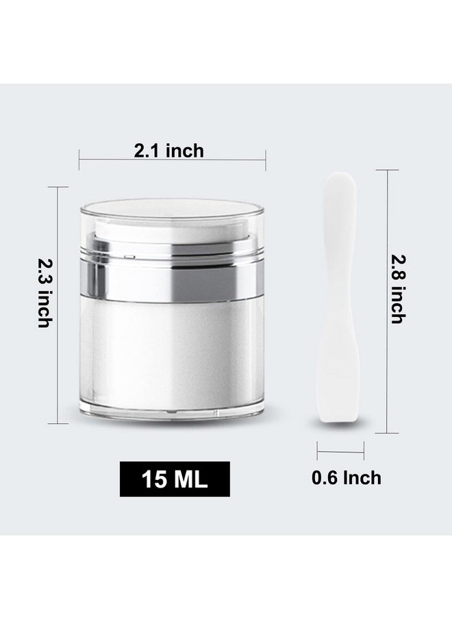 MILD EAST - Cream Jar Vacuum Bottle With Cosmetic Spatula,Tsa Approved Travel Bottles-Refillable Travel Size Containers For Creams Gels Lotions Face Body Hand Cream(2 Pieces) - Image 1