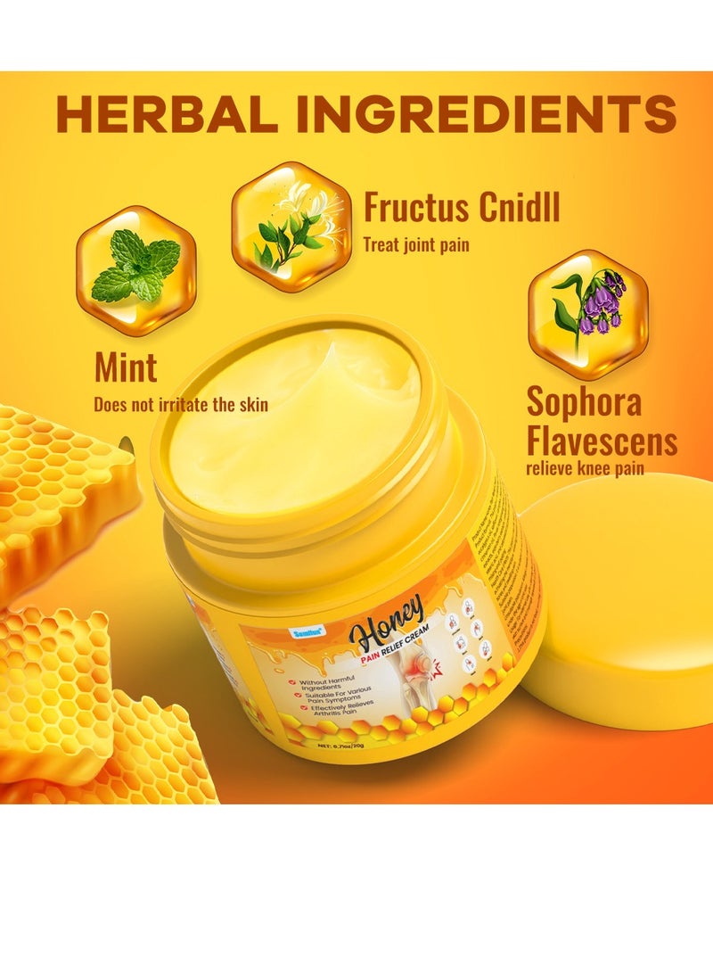 Sumifun Bee Venom Pain Relief Cream, Fast Absorbing Arthritis Joint Knee Analgesic Ointment，Meniscus Treatment Cream, Arthritis Knee Joint Muscle Ache Medical Plaster For Pain Relief，Synovial Meniscus Cream  - Image 3