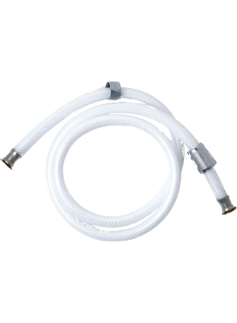 REEF Shattaf Hose PVC White 120cm – Durable Flexible Water Hose for Bathroom Use, RF-PVCH-01 - Image 3