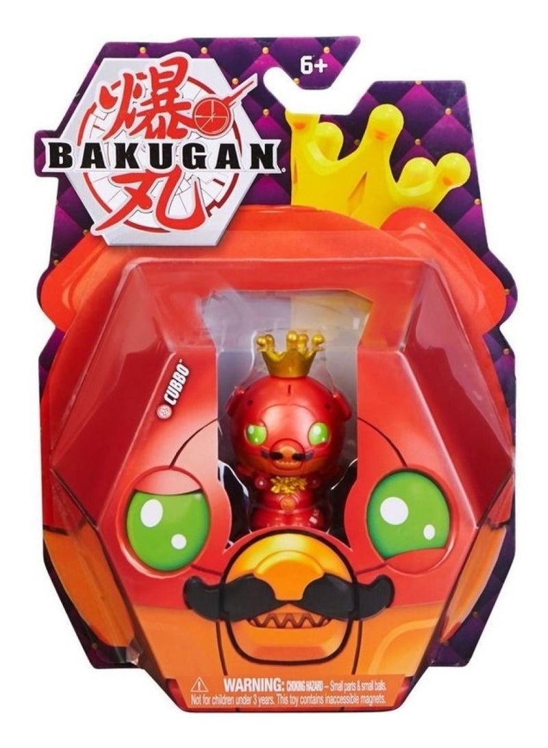 BAKUGAN Bakugan Cubbo Figure Set. It Includes 1 Bakugan Figure, 2 Baku Cores, 1 Accessory, and 1 Character Card - Image 1