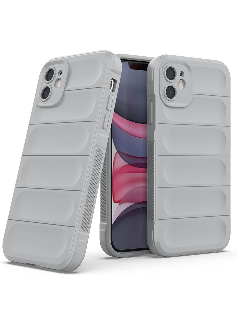 Premium Protection Back Silicone Case Compatible with Iphone 11 Magic Shield Shockproof Case with Camera Protection (Grey) - Image 1