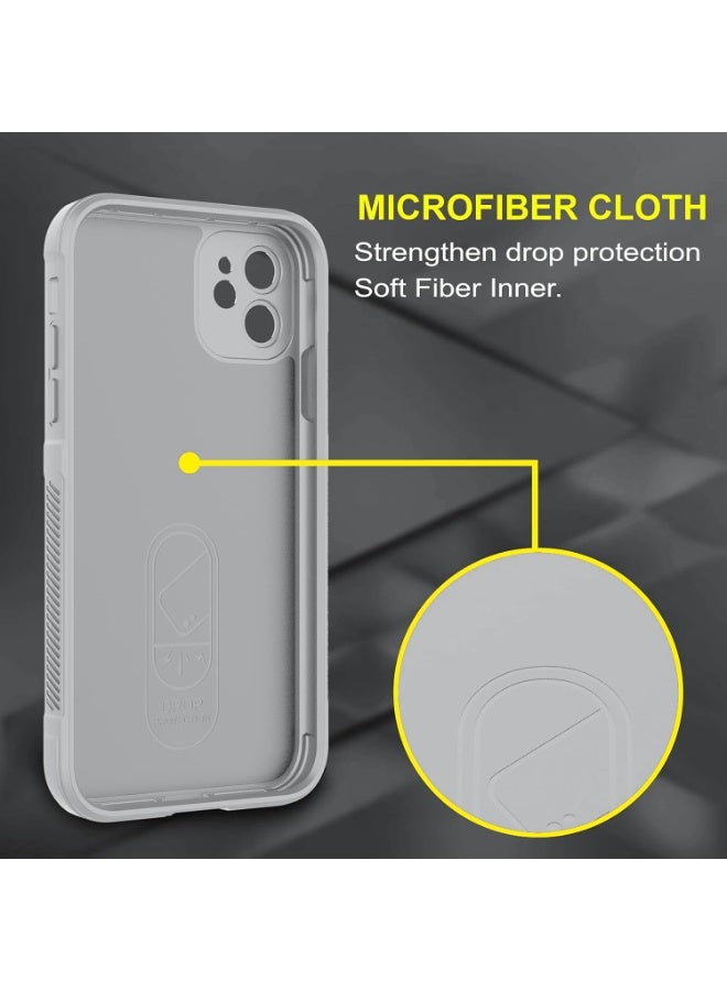 Premium Protection Back Silicone Case Compatible with Iphone 11 Magic Shield Shockproof Case with Camera Protection (Grey) - Image 2