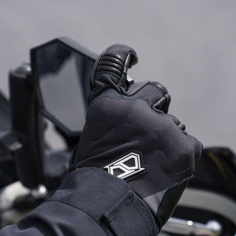 MSR Tactical Mens Gloves, Touchscreen Capable | Motorcycle | Paintball | Airsoft | ADV Wind Blocking Gloves W/D3O Large Black - Image 3