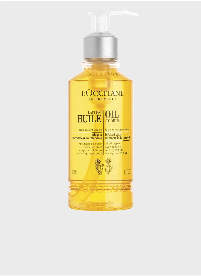 L'OCCITANE Milk-In-Oil Facial Cleanser -  200ml