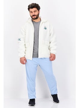 adidas Originals Men Sportswear Fit Long Sleeve Outdoor Sherpa Jacket, White  - Image 4