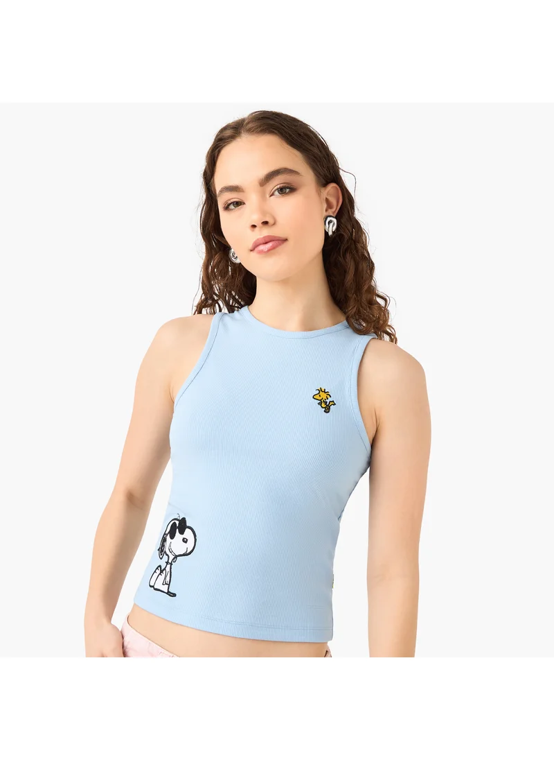 اس بي كاركترز Peanuts Applique Sleeveless Top