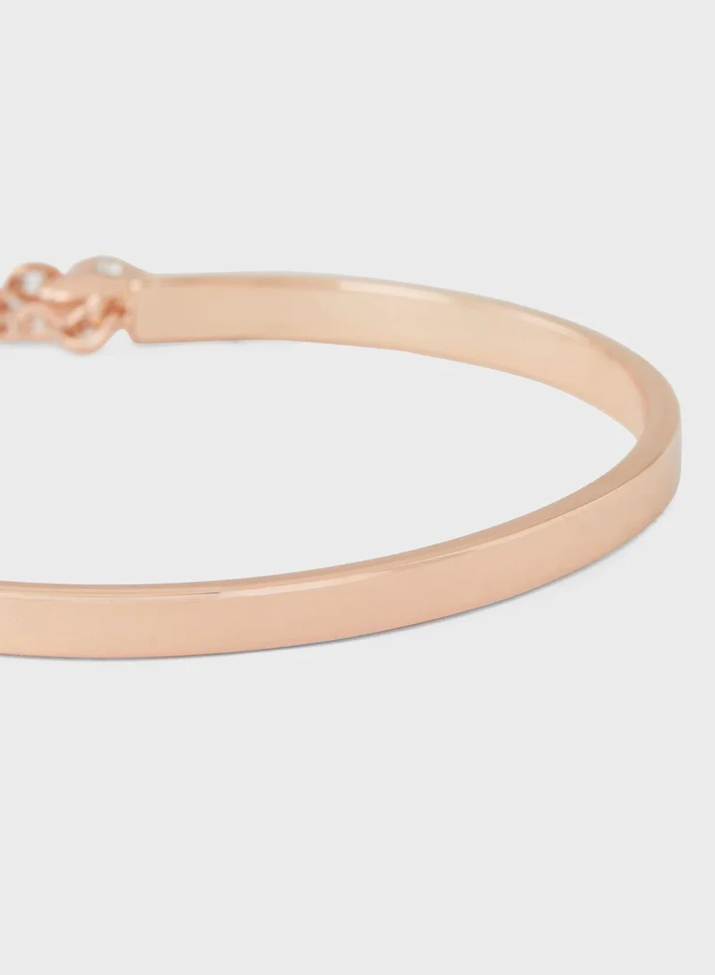 BUCKLEY LONDON Heart Bangle Bracelet