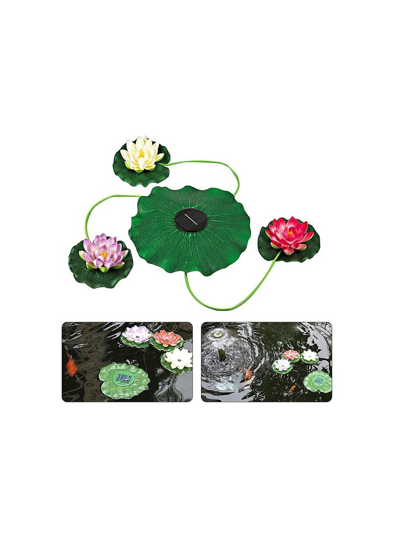 GGOOT Solar Lotus Lights LED Floating Flowers Waterproof Lamp Night Light for Pool Pond Garden Decoration - Image 3