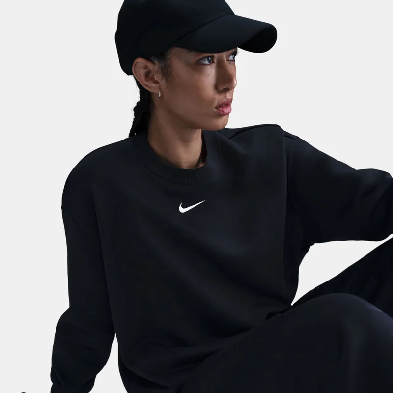 Nike Black Women's Sportswear Phoenix Sweatshirt for Women | Best Price UAE