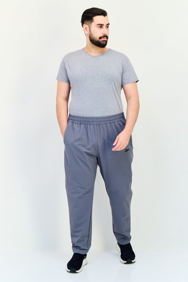 Reebok Men Sportswear Fit Outdoor Sweatpants, Grey - Image 4