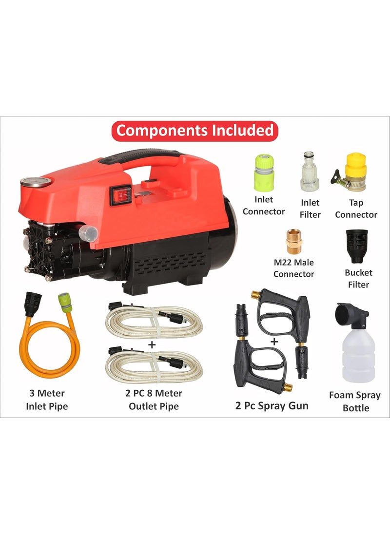 Digital Craft Digital Craft Car Washer 220v Electric Home Portable Brush The Car Water Grab High Power Strong Washing Machine 2300W High Pressure Clean MachineWasher Pipe 8MTR with ConnectorWasher Gun  - Image 2