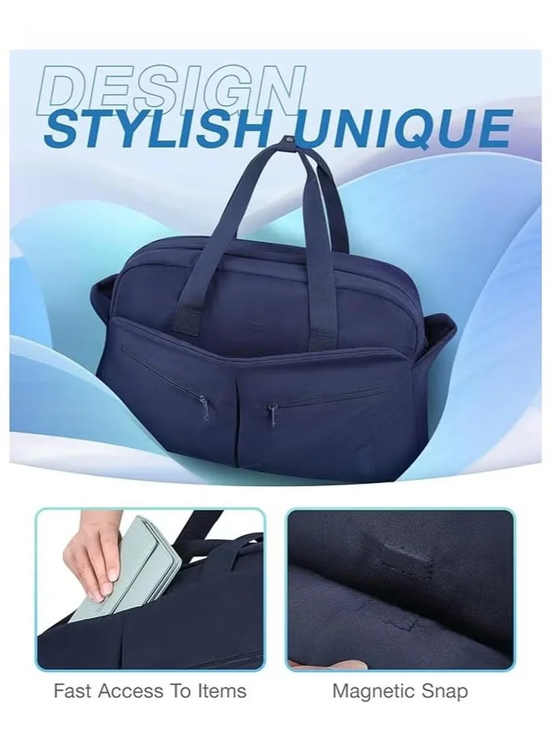 باج سمارت حقيبة سفر باجز سمارت للنساء، حقيبة أمتعة محمولة  لتر مع حقيبة أدوات نظافة، حقيبة أحذية منفصلة للسفر والجيم