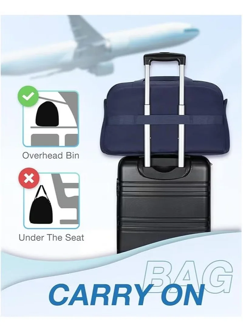 Bagsmart  BAGSMART Travel Duffel Bag for Women, 45L Carry on Weekender Overnight Bag with Toiletry Bag, Separate Shoe Bag for Travel, Gym for Women | Best Price UAE