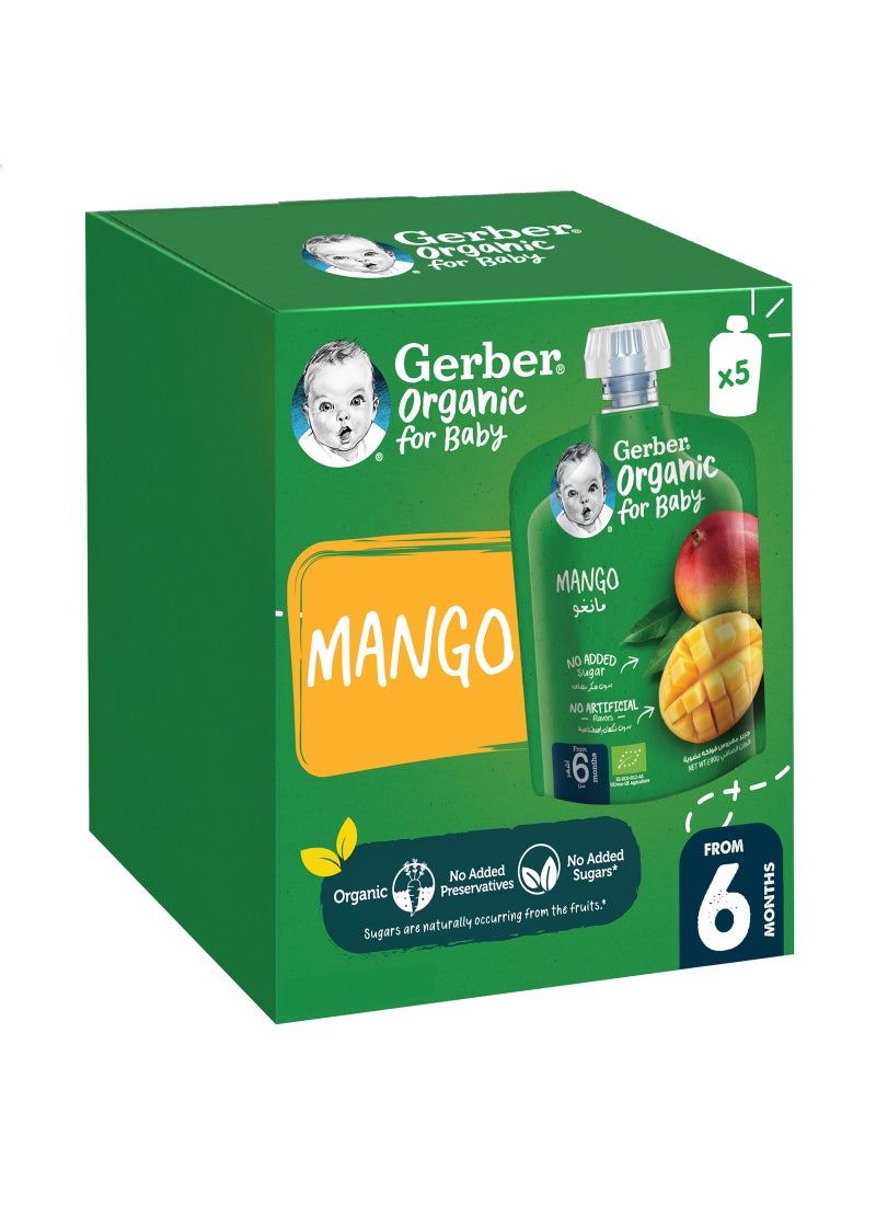 Gerber Organic Puree Pouch in Mango Value Pack - Image 3