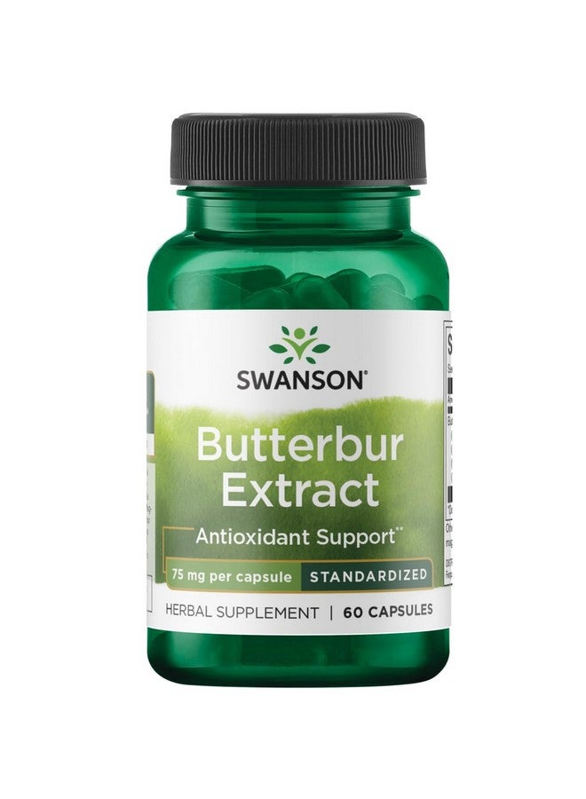 Swanson Butterbur Extract - Standardized 75 mg 60 Caps - Image 1