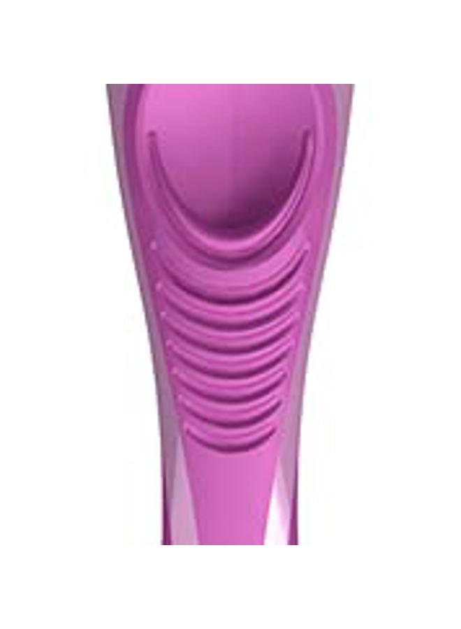 ShaveMOB Ladies Replacement Non-Slip Razor Handle - Pink and White - Image 4