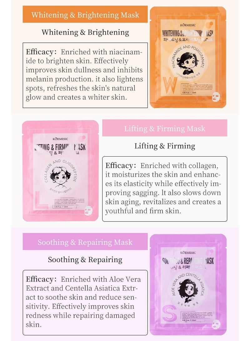 Kormesic 5pcs قناع مهدئ 25ml-تهدئة والاسترخاء - Image 2