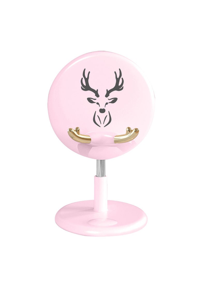 NIBEMINENT Multifunctional Cartoon Pattern Phone Holder Pink - Image 1