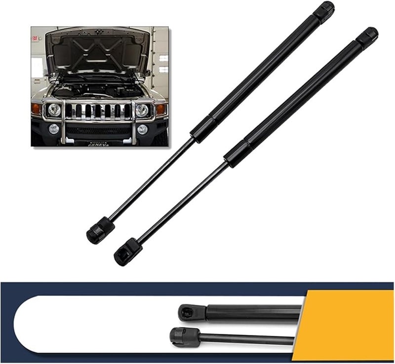 Hummer H3 2006 2010 Front Hood Gas Spring Lift Support Strut Shock 2Pcs Set - Image 3