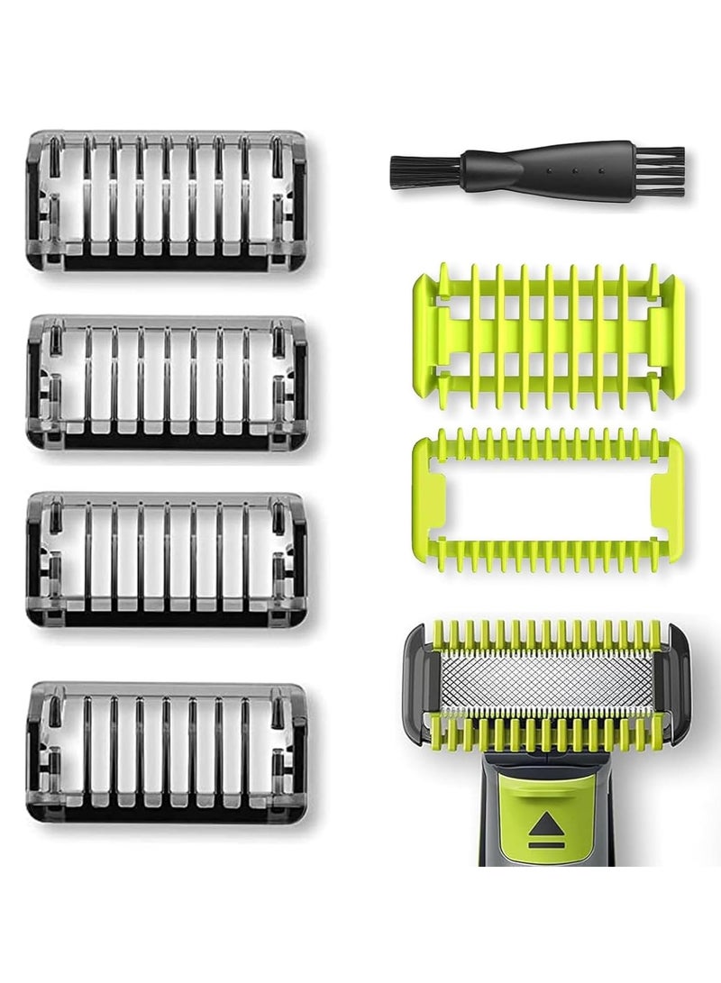 لينلي 7 قطع شفرة واحدة، ملحقات شفرة واحدة، مشط حماية قابل للتعديل، رأس شفرة بديلة واحدة، شفرة بديلة، ماكينة تشذيب احترافية مع واقيات شعر قابلة للتعديل - Image 1