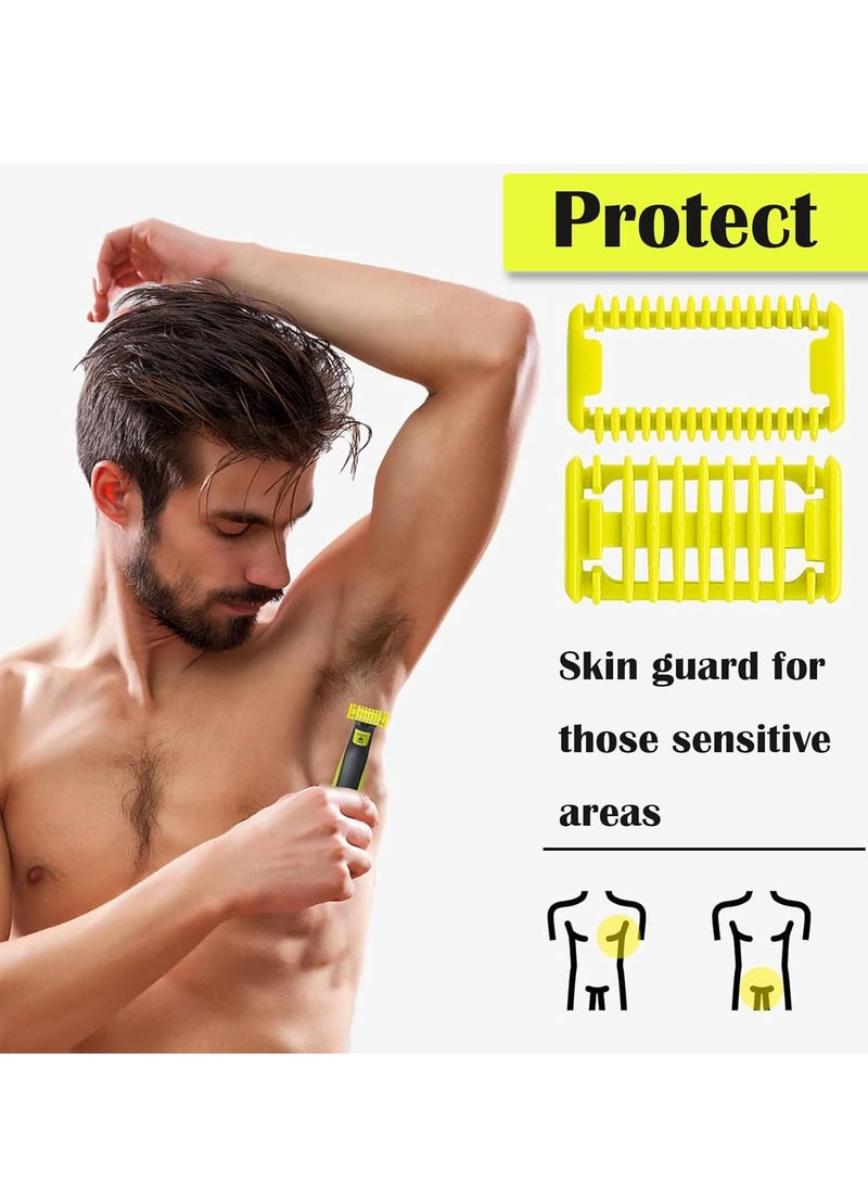 لينلي 7 قطع شفرة واحدة، ملحقات شفرة واحدة، مشط حماية قابل للتعديل، رأس شفرة بديلة واحدة، شفرة بديلة، ماكينة تشذيب احترافية مع واقيات شعر قابلة للتعديل - Image 5