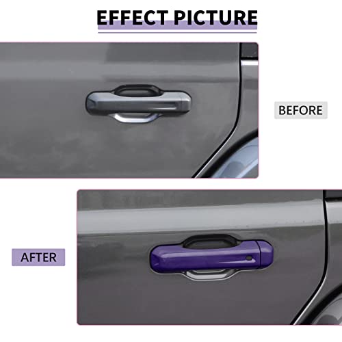 SQQP Door Handle Cover & Tailgate Handle Cover Inserts Exterior Accessories Fit for 2018-2025 Jeep Wrangler JL JLU 2/4 Door (Purple) - Image 2