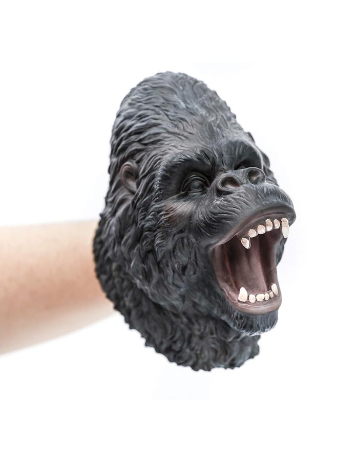 Yolococa Yolococa Gorilla Hand Puppet Realistic Latex Soft Animal Toy Storytelling Role Play Party Supplies for Kids  - Image 4