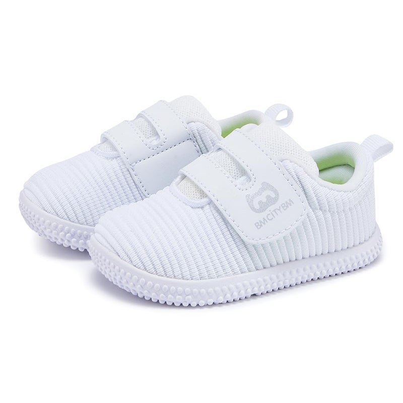 BMCiTYBM BMCiTYBM Baby Shoes Girls Boys First Walking Sneakers Infant 6 9 12 18 24 Months White Size 1218 Months Toddler 
