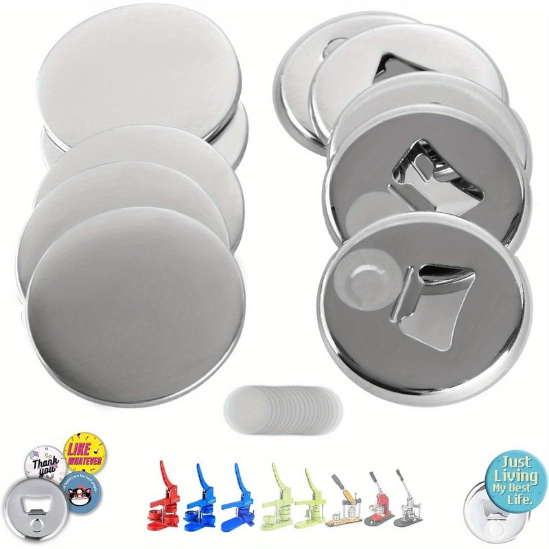 18 Sets of 2.25 Inch Bottle Opener Buttons for Button Maker Machine - Image 1
