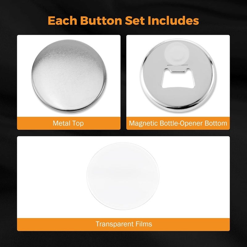 18 Sets of 2.25 Inch Bottle Opener Buttons for Button Maker Machine - Image 3