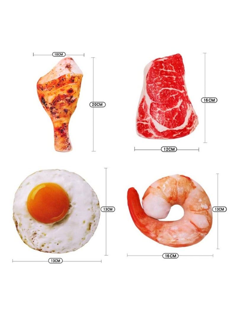 لعبة محشوة الحيوانات الأليفة أفخم الكلب لغز القط المضغ صرير لعبة ( 4 قطع ) - Image 2