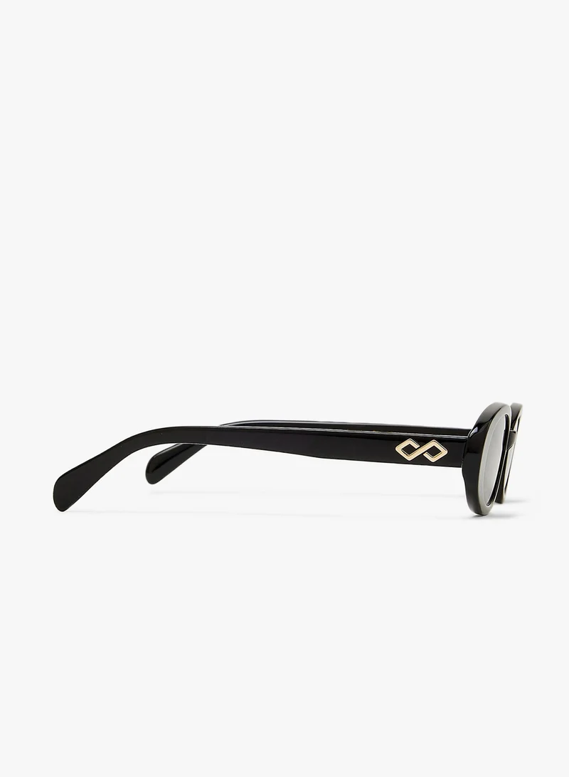 KAREN WAZEN Olivia Oval Sunglasses