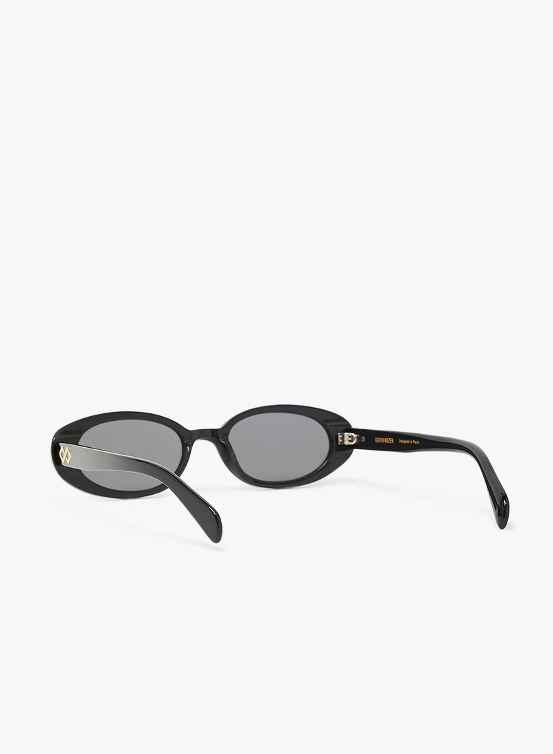 KAREN WAZEN Olivia Oval Sunglasses