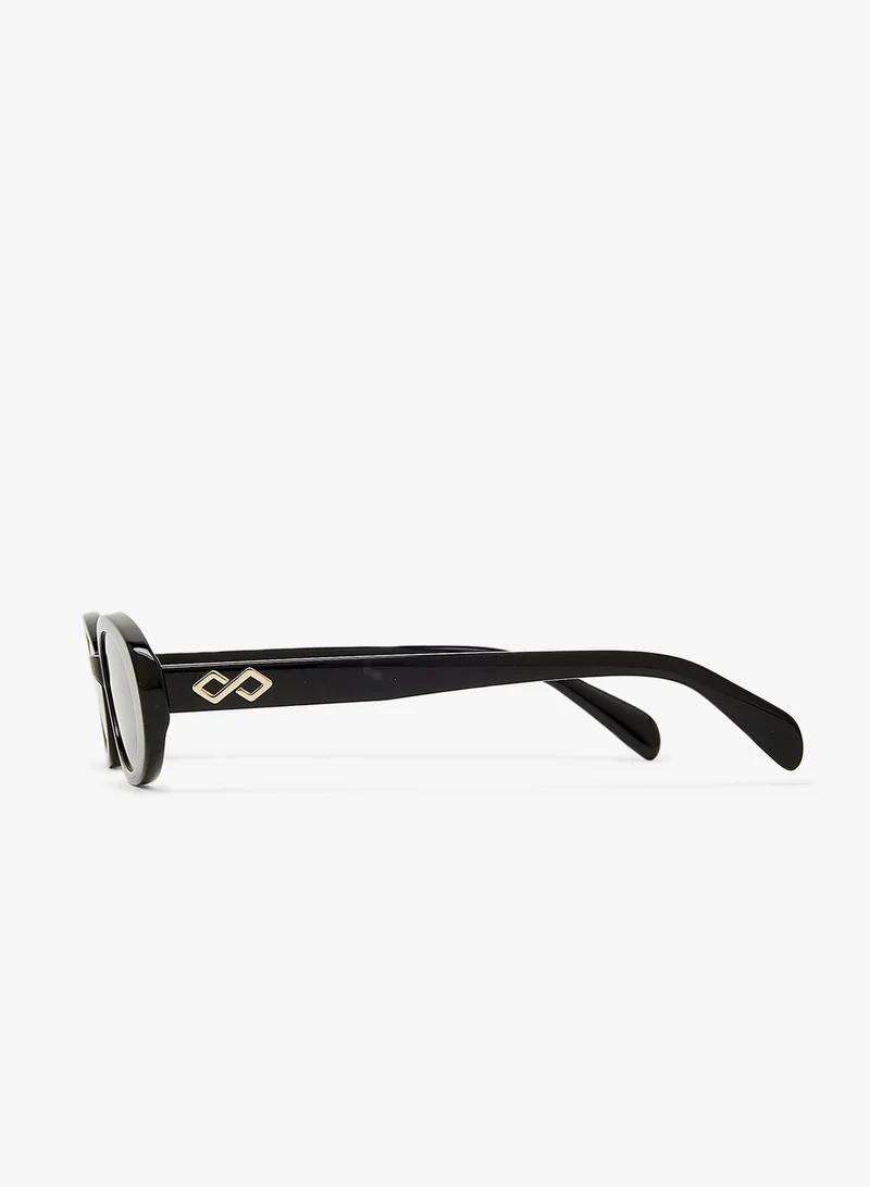 KAREN WAZEN Olivia Oval Sunglasses