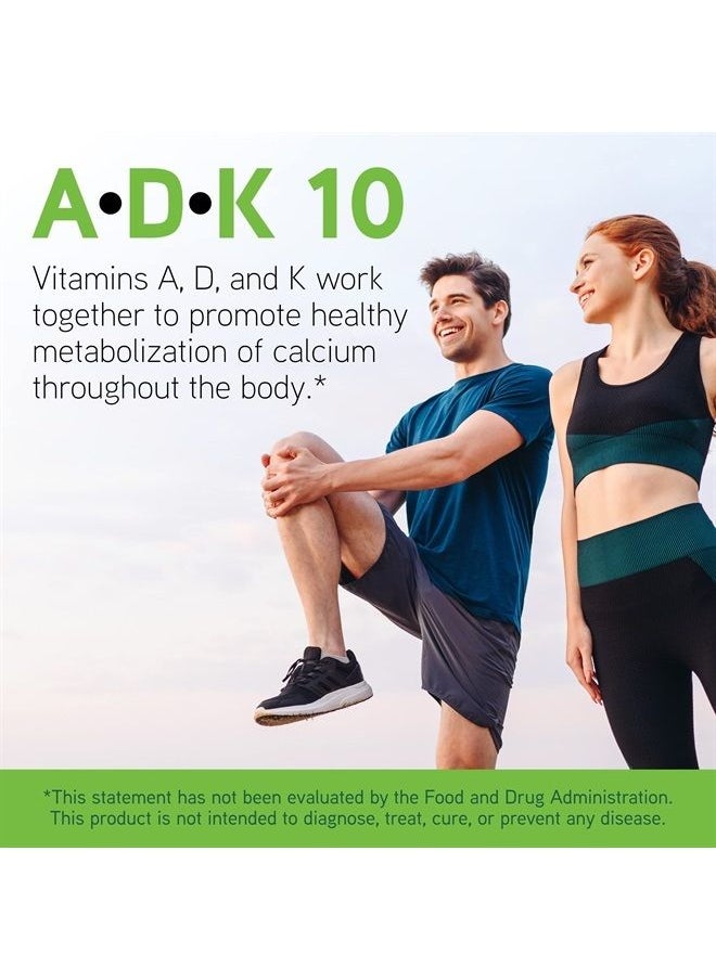 Davinci DaVinci Labs ADK 10 - Dietary Supplement to Support Bone Structure, Heart Health and Immune Function - With Vitamin A, Vitamin D3 10,000 IU and Vitamin K2 - Gluten-Free - 90 Vegetarian Capsules  - Image 2