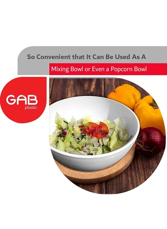 GAB Plastic GAB Plastic, Colander with Bowl Set, Drain Colander and washing bowl, Food Strainer Kitchen Accessory, Detachable Colander,
Cleaning Washing, Mixing Fruits and Vegetables, Made from BPA-free Plastic  - Image 3