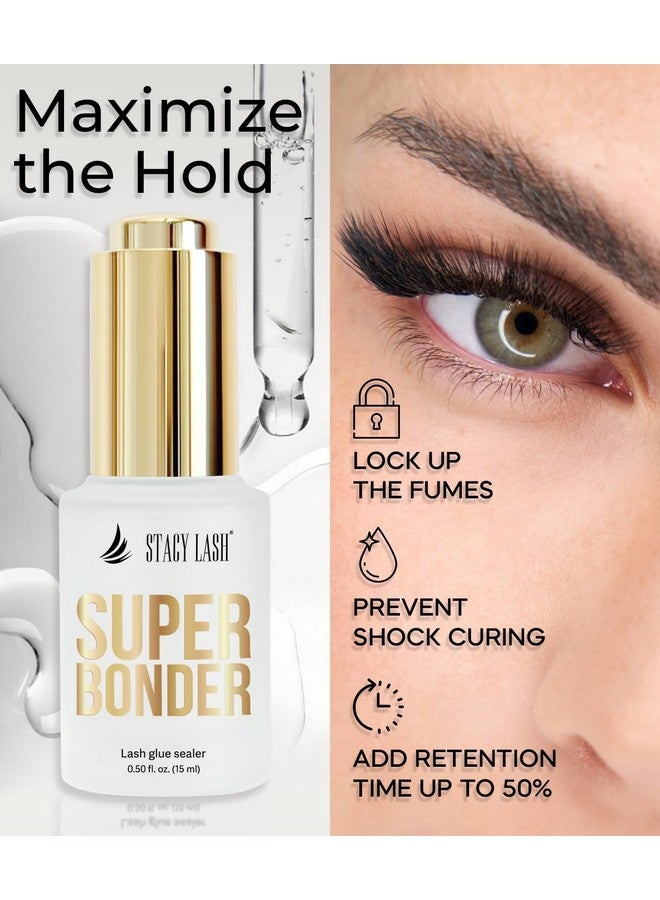 Stacy Lash Super Bonder for Lash Extensions by Stacy Lash/Locks Eyelash Glue Fumes/Lash Extension Primer Complement/Lash Bonder for Mink Individual Lashes/Eyelash Extension Supplies  - Image 2