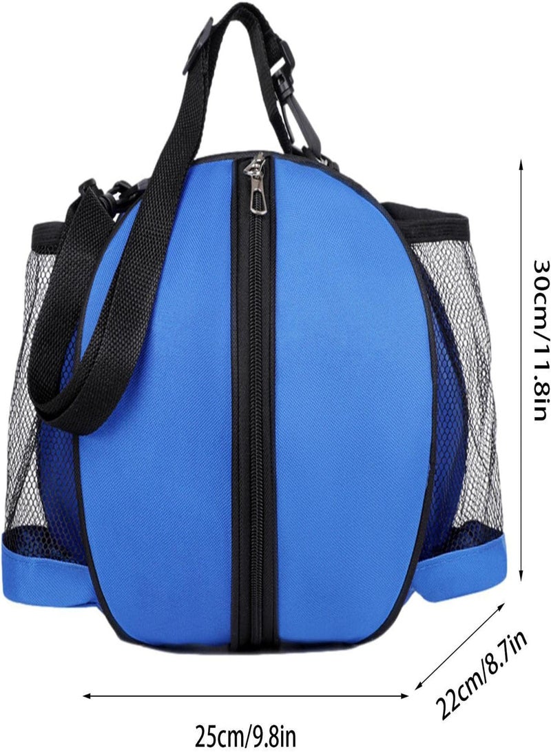 GGOOT Volleyball Bag Backpack - Portable Football Basketball Carrier Bag Round Shaped | Sports Bag for Basketball, Soccer, and Volleyball - Image 4