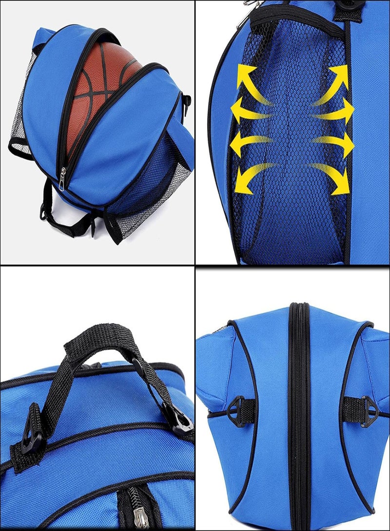 GGOOT Volleyball Bag Backpack - Portable Football Basketball Carrier Bag Round Shaped | Sports Bag for Basketball, Soccer, and Volleyball - Image 5