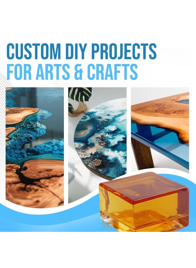 East Coast Resin - Epoxy Resin Crystal Clear 16 Oz Kit. For Super Gloss Coating And Tabletops - Image 1
