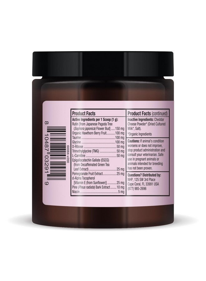 دكتور ميركولا صحة القلب من بارك آند ويسكرز للكلاب والقطط، 90 غرام (3.17 أونصة)، 90 مغرفة، بنكهة جبن الشيدر، يدعم صحة القلب والأوعية الدموية ووظائفها، تركيبة بيطرية، غير معدلة وراثيًا، دكتور ميركولا - Image 3
