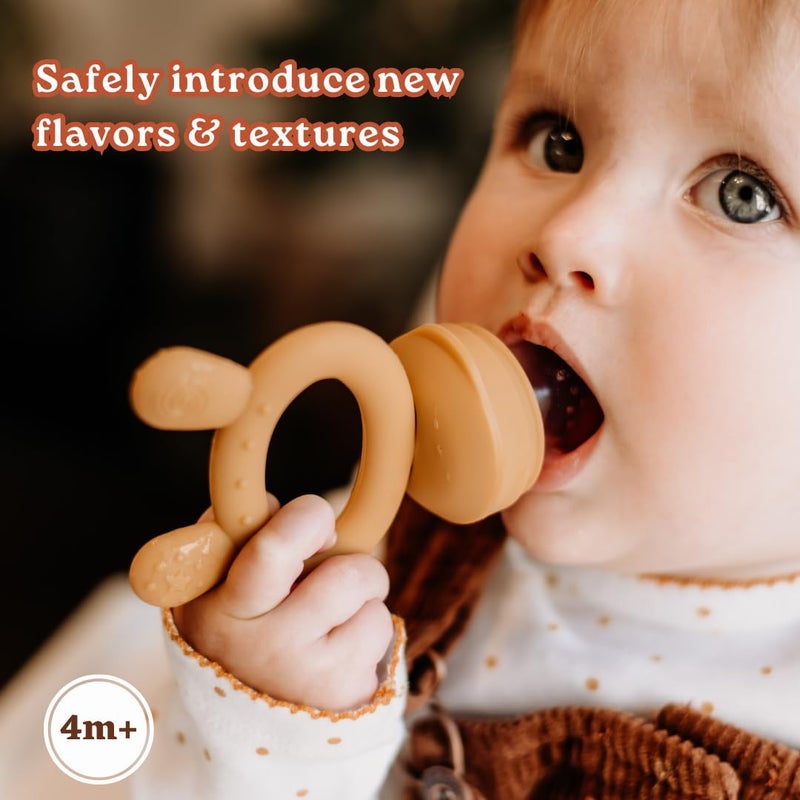 Haakaa Freeze-N-Feed Mini Combo with Silicone Food Feeder & Silicone Mini Nibble Tray|Baby Solid Food Self Feeder|Breastmilk Popsicle Mold Storage & Feeder for Soothing Baby Gums 1 PK - Image 5